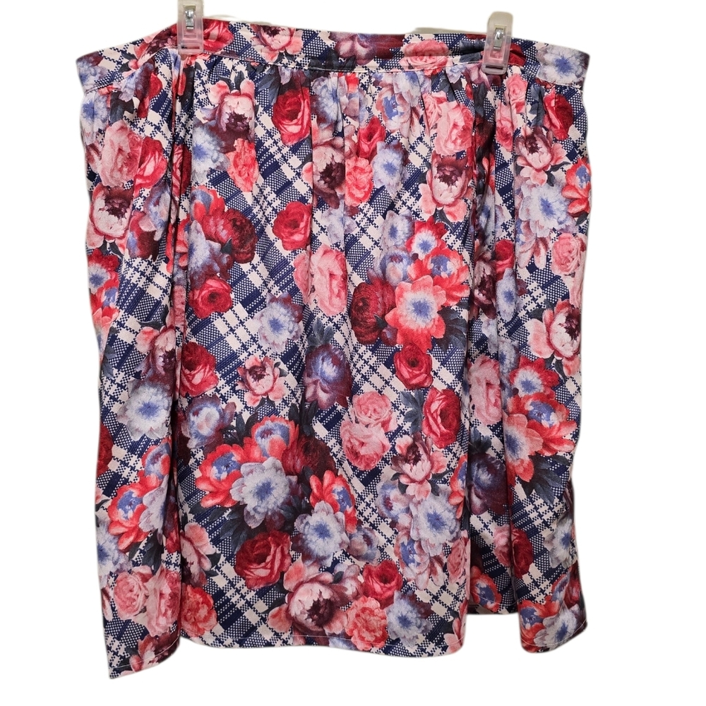 Modcloth Bea & Dot Floral Plaid Skirt - Adept Apprentice - Size 3X